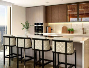 Interior Design of Apartment Kitchen at Prince of Wales Drive, Battersea