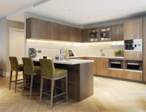 Interior Design of Apartment Kitchen at Prince of Wales Drive, Battersea